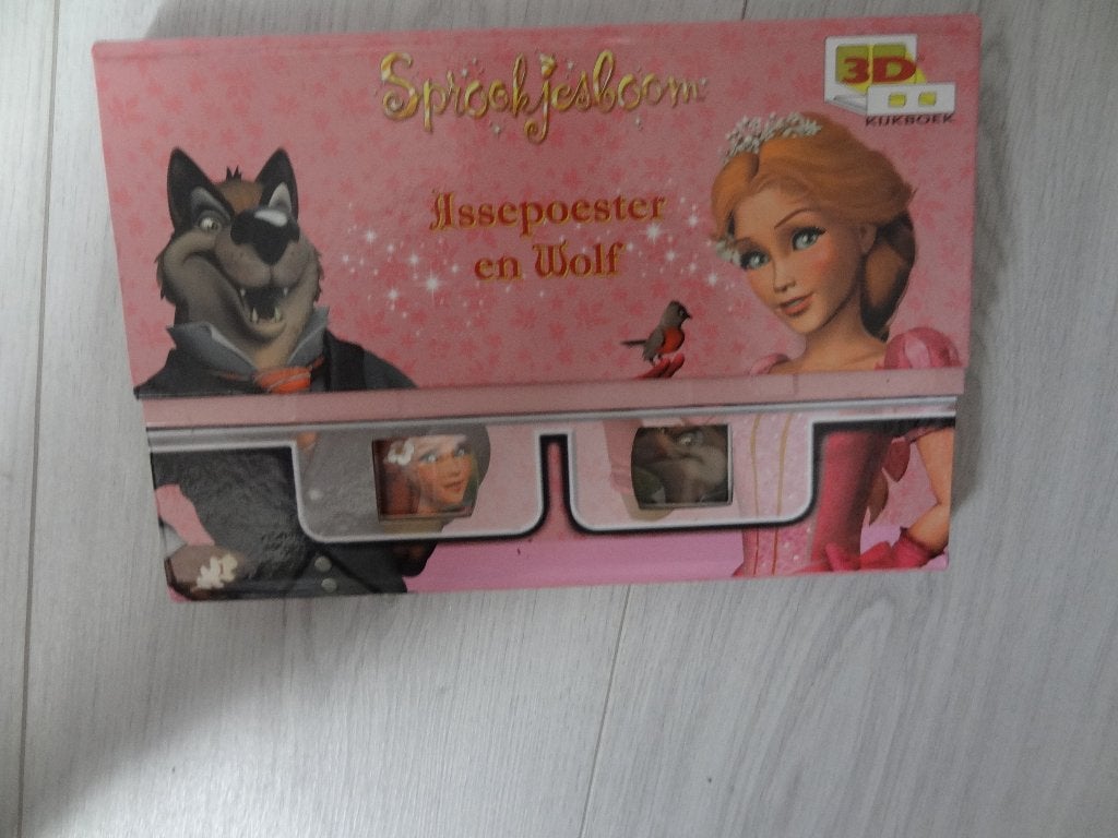 Efteling sprookjesboom 3d boek Assepoester en de wolf, Ophalen of Verzenden, Zo goed als nieuw, Overige typen