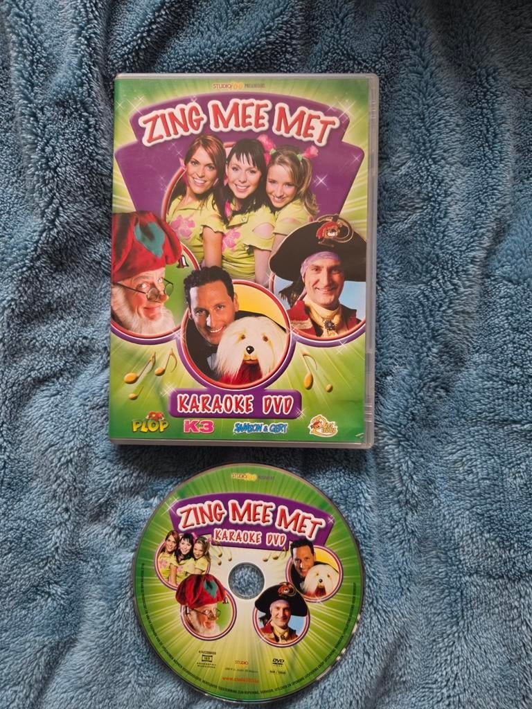 Zing Mee Met Karaoke DVD – Studio 100 (K3, Plop, Piet Piraat, Ophalen of Verzenden, Zo goed als nieuw, Muziek, 6 tot 9 jaar
