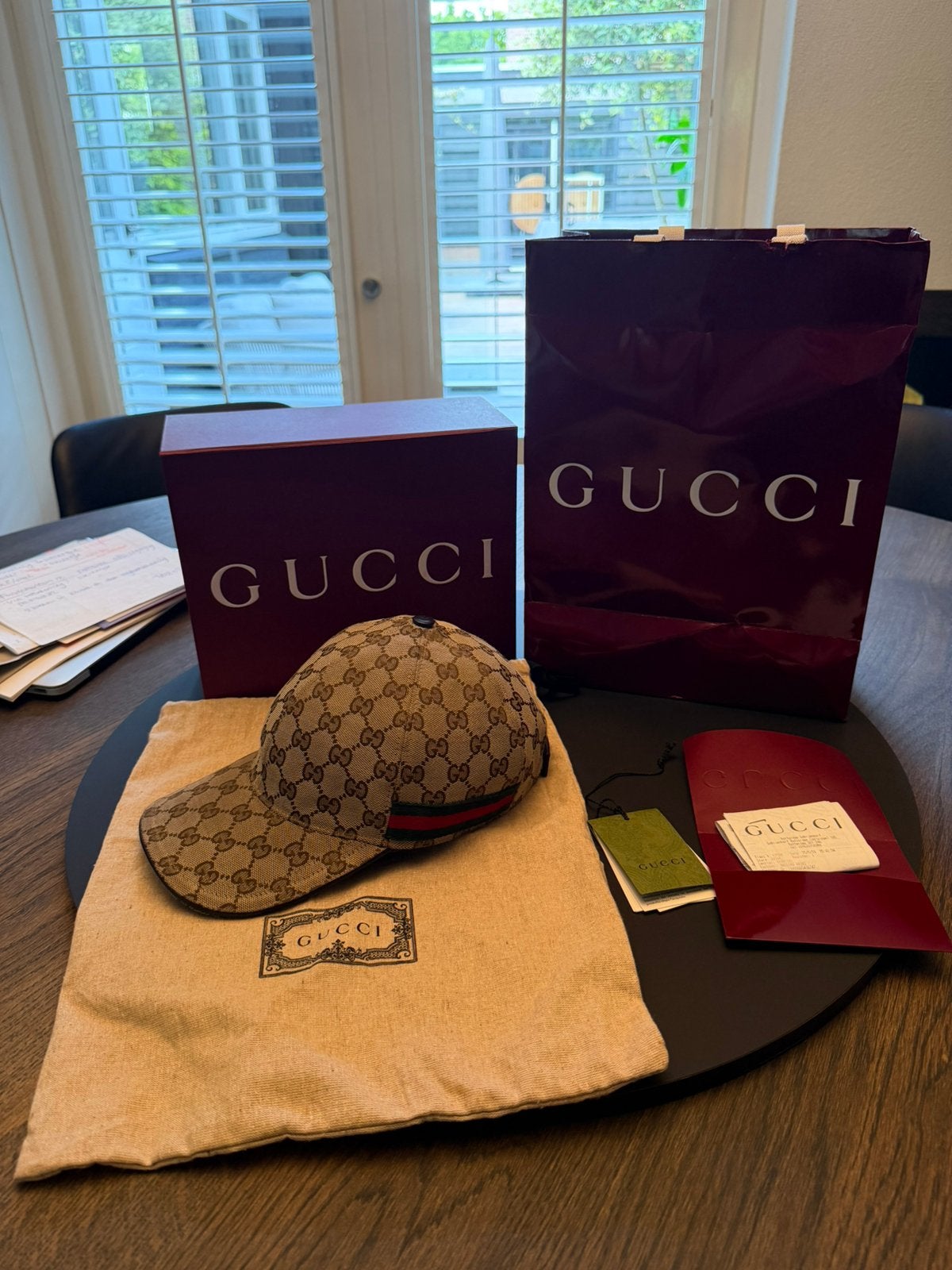 Gucci pet maat L 59 origineel in top staat, Kleding | Heren, Hoeden en Petten, Ophalen, Zo goed als nieuw