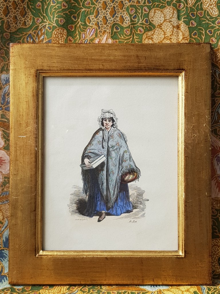 Mooi stel antieke gravures uit Engeland van man en vrouw., 1800 - 1899, Portret, Ophalen of Verzenden, Gravure