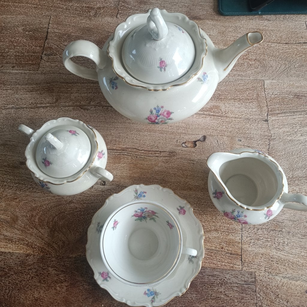 10-deling thee servies van Batavia, Ophalen, Zo goed als nieuw, Overige stijlen, Porselein