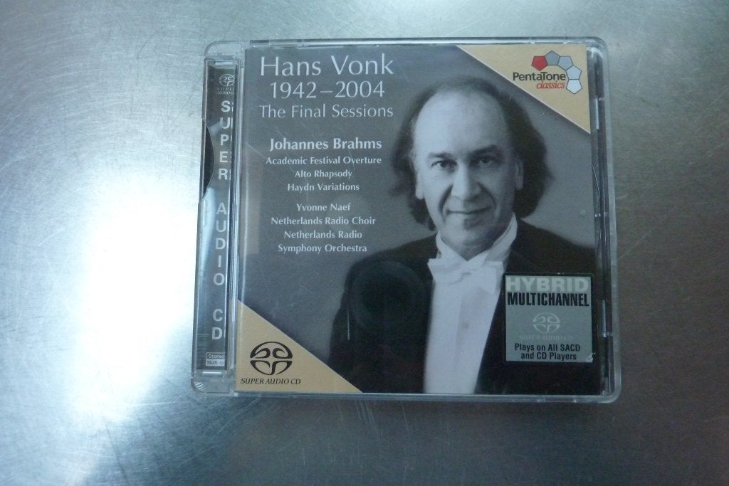 Brahms The Final Sessions - Hans Vonk SACD (krasjes), Gebruikt, Overige typen, Brahms, Ophalen of Verzenden
