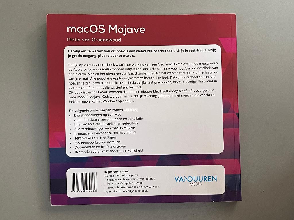 computer boek / MacOS Mojave  ( Apple ), Ophalen of Verzenden, Nieuw, Overige onderwerpen