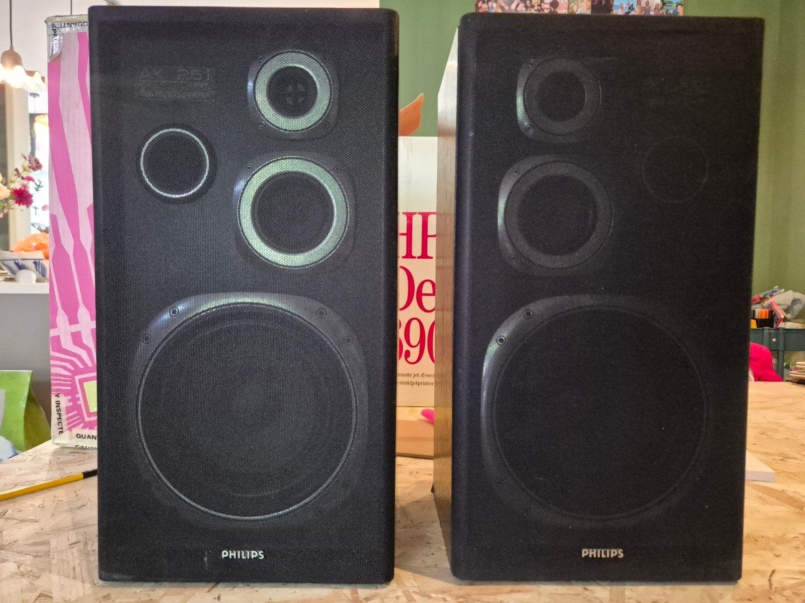 Philips AK 251/20 Speaker Systeem - 8 Ohm Impedantie, Audio, Tv en Foto, Ophalen, Stereo speakers, Philips, Gebruikt
