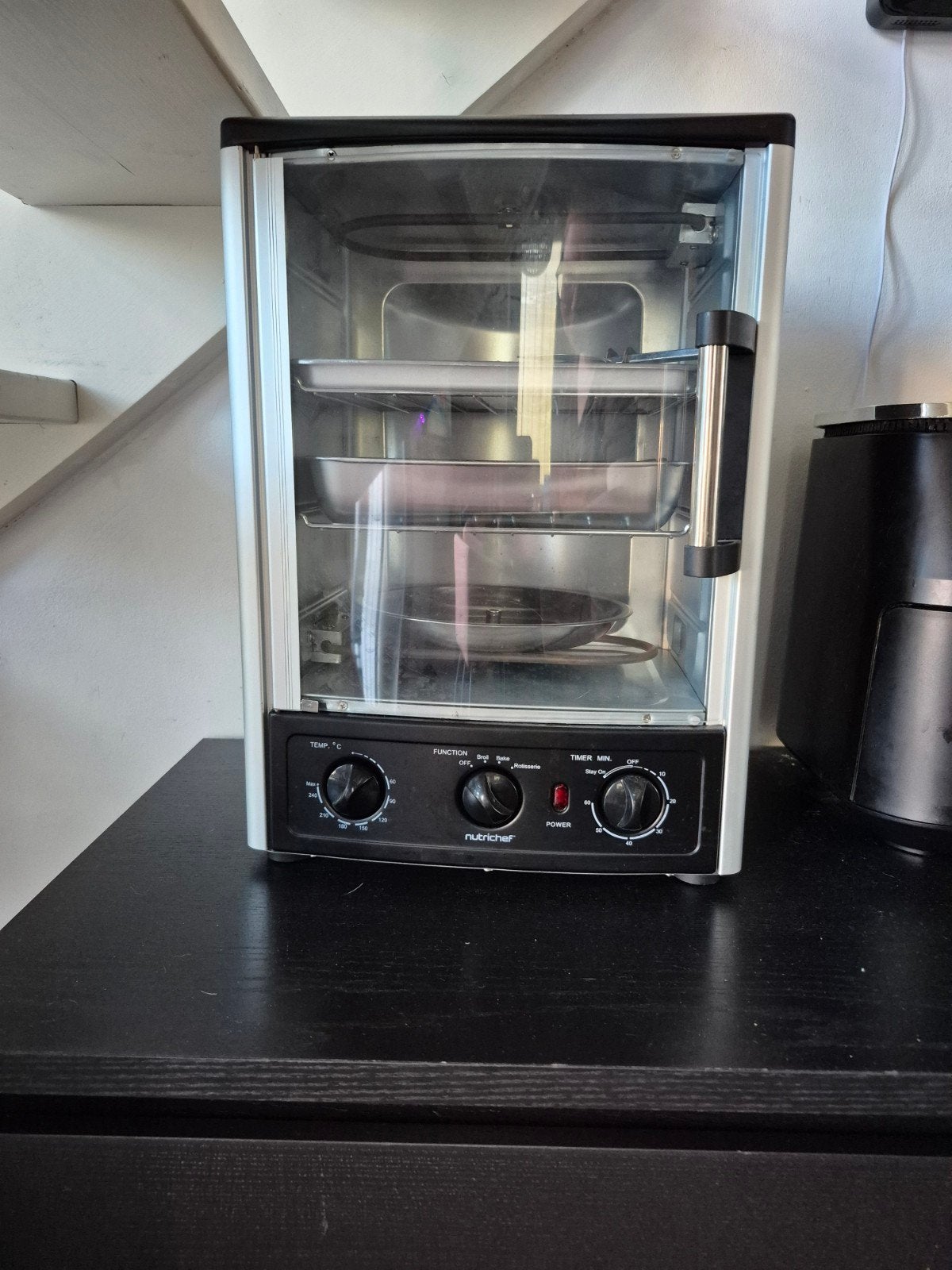 NutriChef Multi-Function Shoarmagrill - 22.5 L Rotisserie O, Ophalen, Overige merken, Oven, Zo goed als nieuw