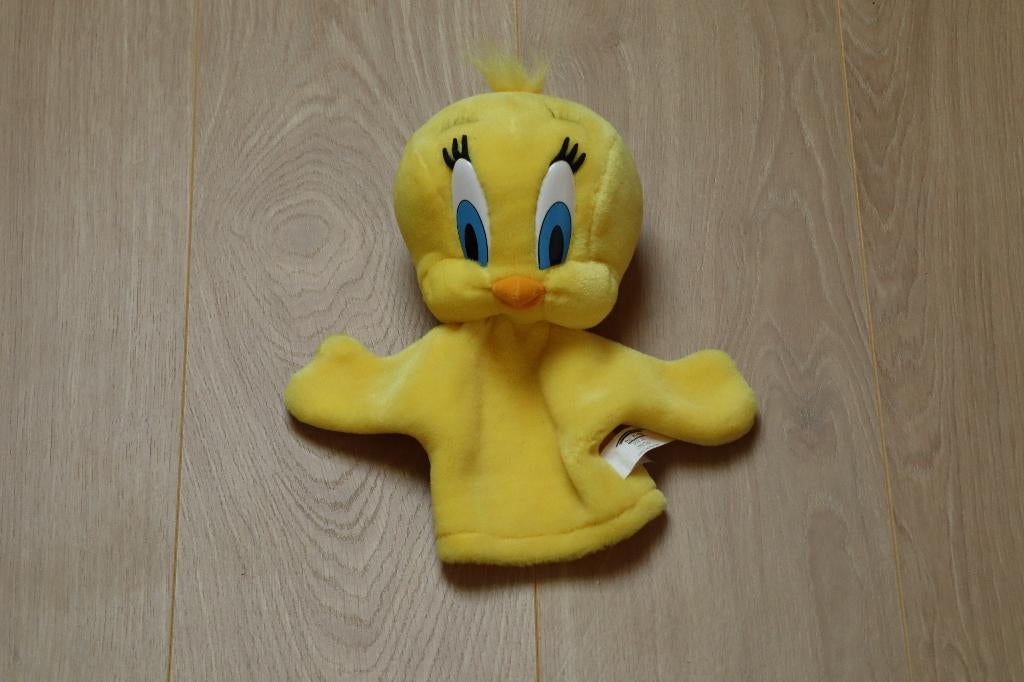 Tweety bird handpop ca. 28 cm ZGAN (Geel), Ophalen of Verzenden, Zo goed als nieuw, Overige typen