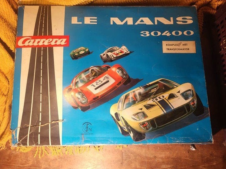 Vintage Carrera Le Mans 30400 Racebaan met 2 Auto's, Carrera, Ophalen of Verzenden, Elektrisch, Racebaan