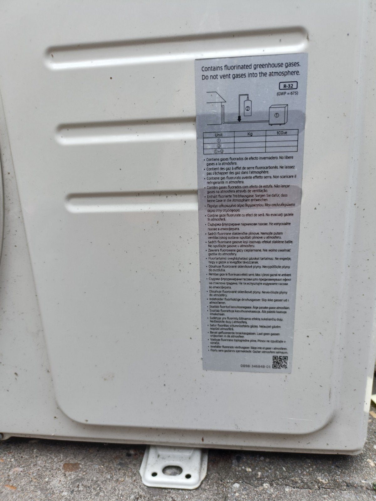 Samsung Airco - Compleet en Werkend (Wegens Verhuizing), Witgoed en Apparatuur, Airco's, Ophalen