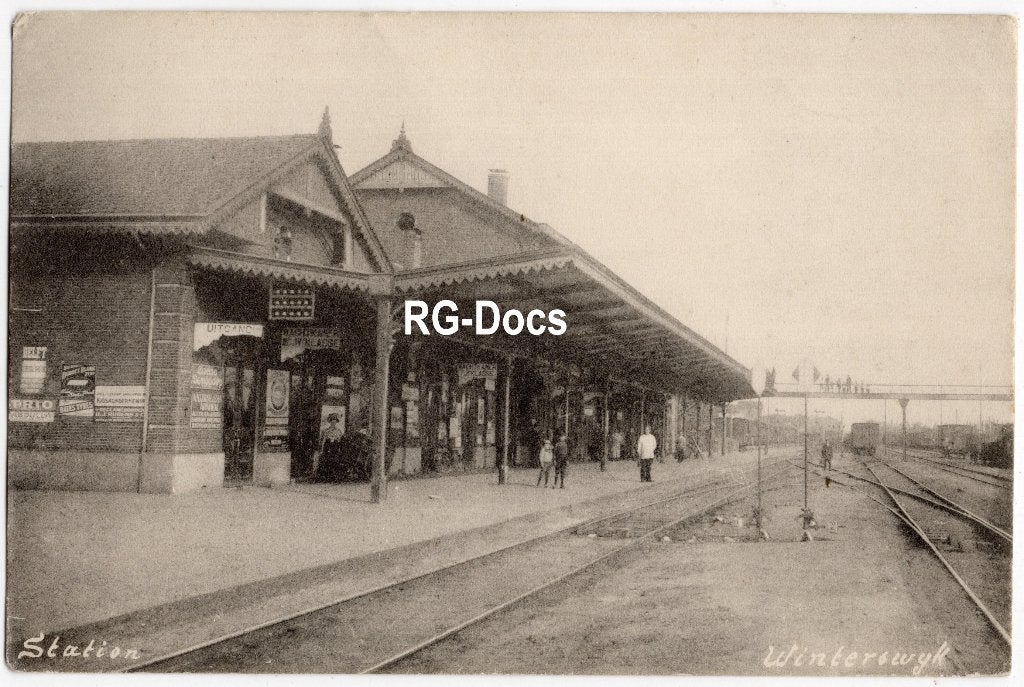 Ansichtkaart Briefkaart Trein Station Winterswijk Perron, Ophalen of Verzenden, Voor 1920, Gelopen, Gelderland