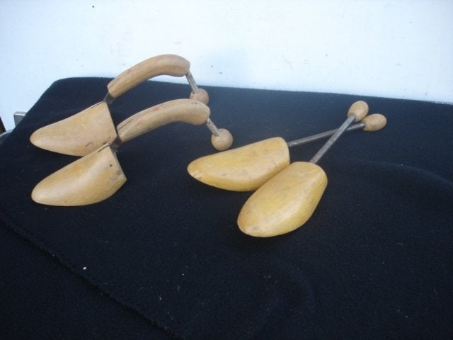 Brocante Oude houten schoen leest /spanners apart model, Ophalen of Verzenden