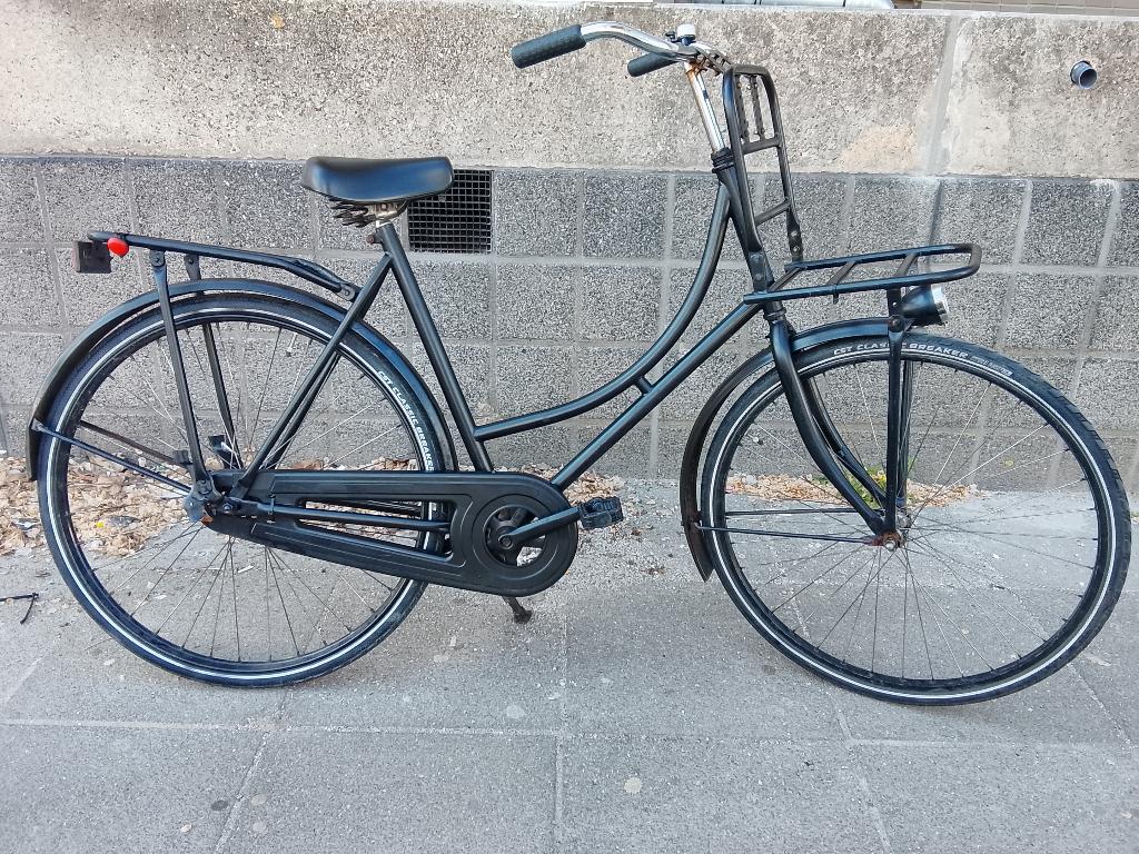 Omafiets 28 inches, 53 tot 56 cm, Ophalen of Verzenden, Gebruikt, Terugtraprem