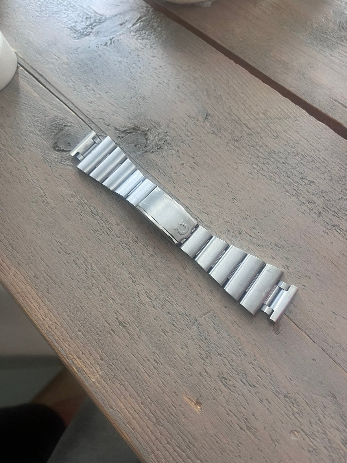 Originele Omega Constellation band, Ophalen of Verzenden, Zo goed als nieuw, Zilver, Leer