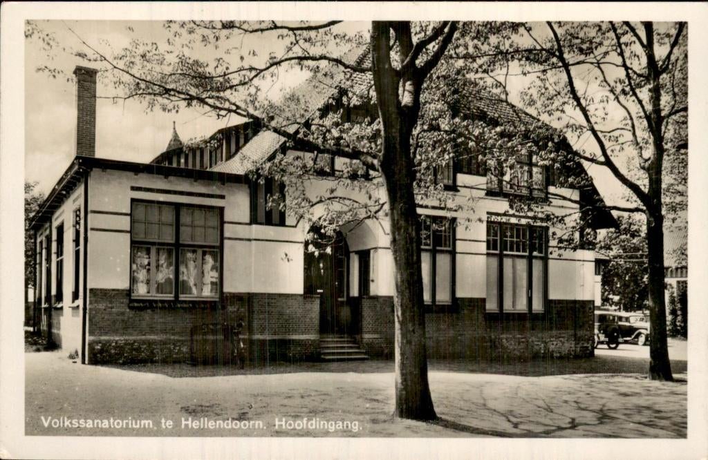 Hellendoorn - Volkssanatorium - Hoofdingang, Ophalen of Verzenden, 1920 tot 1940, Gelopen, Overijssel