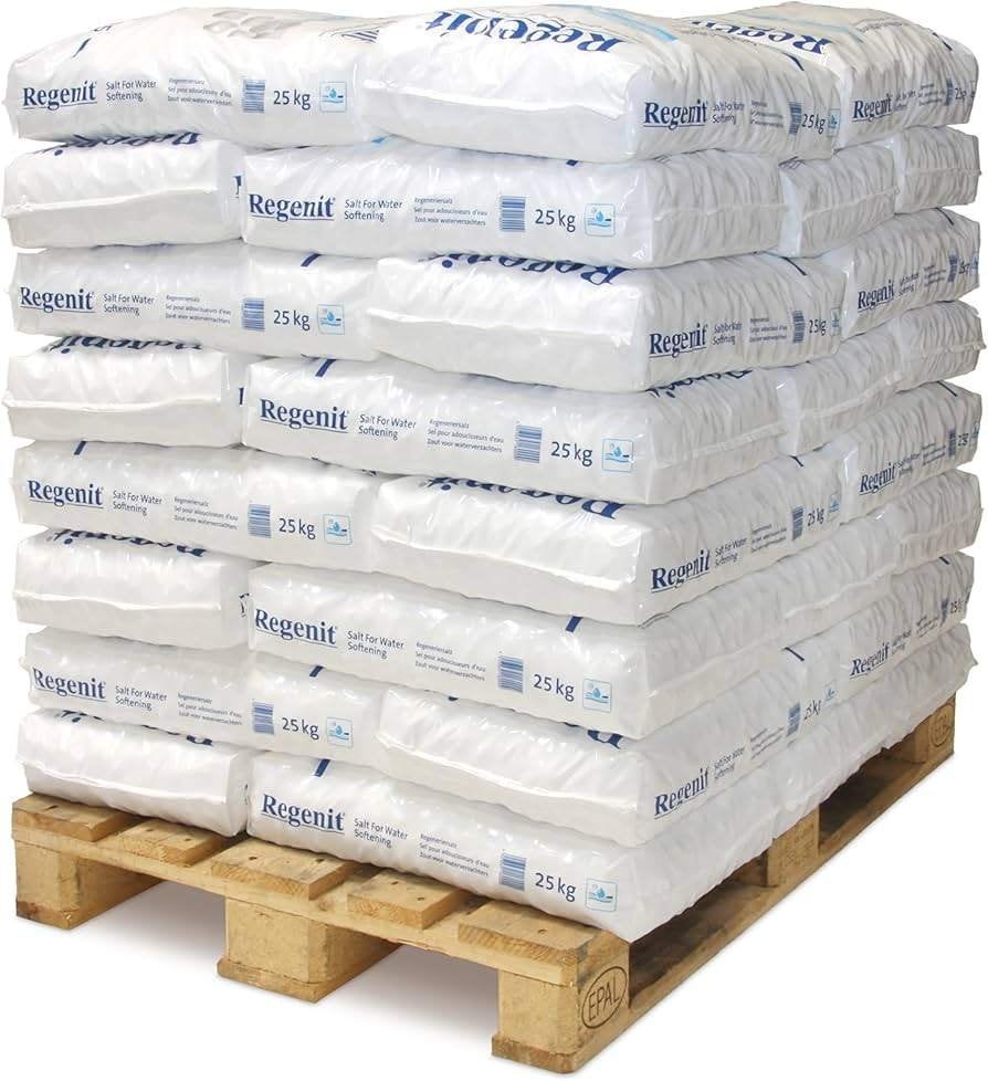 Pallet Regenit 40x25kg Afhaalprijs, Ophalen of Verzenden, Nieuw, Waterontharder met zout
