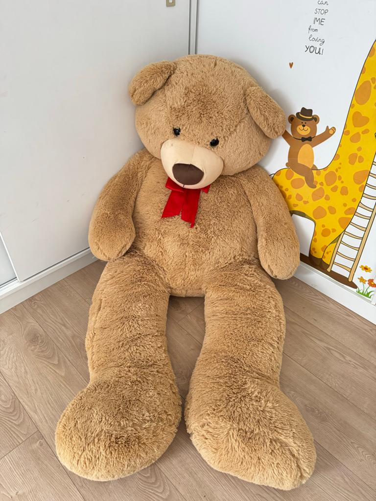 Mega teddybeer - Nieuwstaat - Grote knuffelbeer, Beer, Nieuw, Ophalen of Verzenden, Met kleding of accessoire