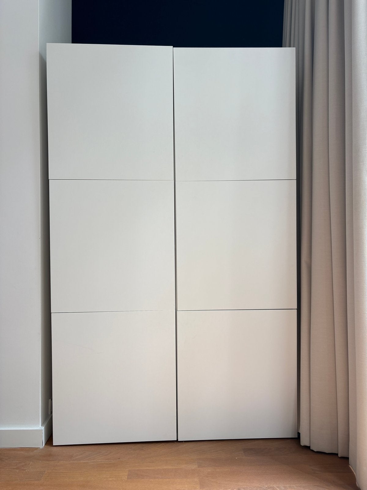 Ikea kast wit 2 keer 3 vakken met deuren, Ophalen, 100 tot 150 cm, Wit, 150 tot 200 cm