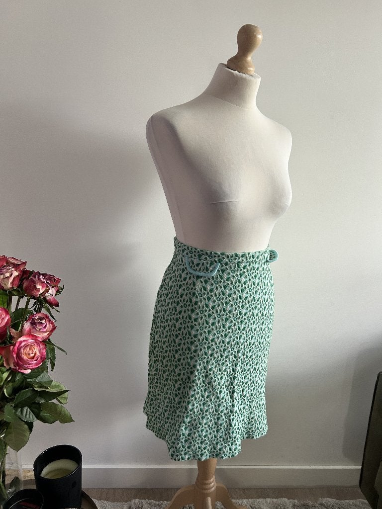 King Louie maat L mintgroene koker rok 3221, Kleding | Dames, Rokken, Maat 42/44 (L), Ophalen of Verzenden, Zo goed als nieuw