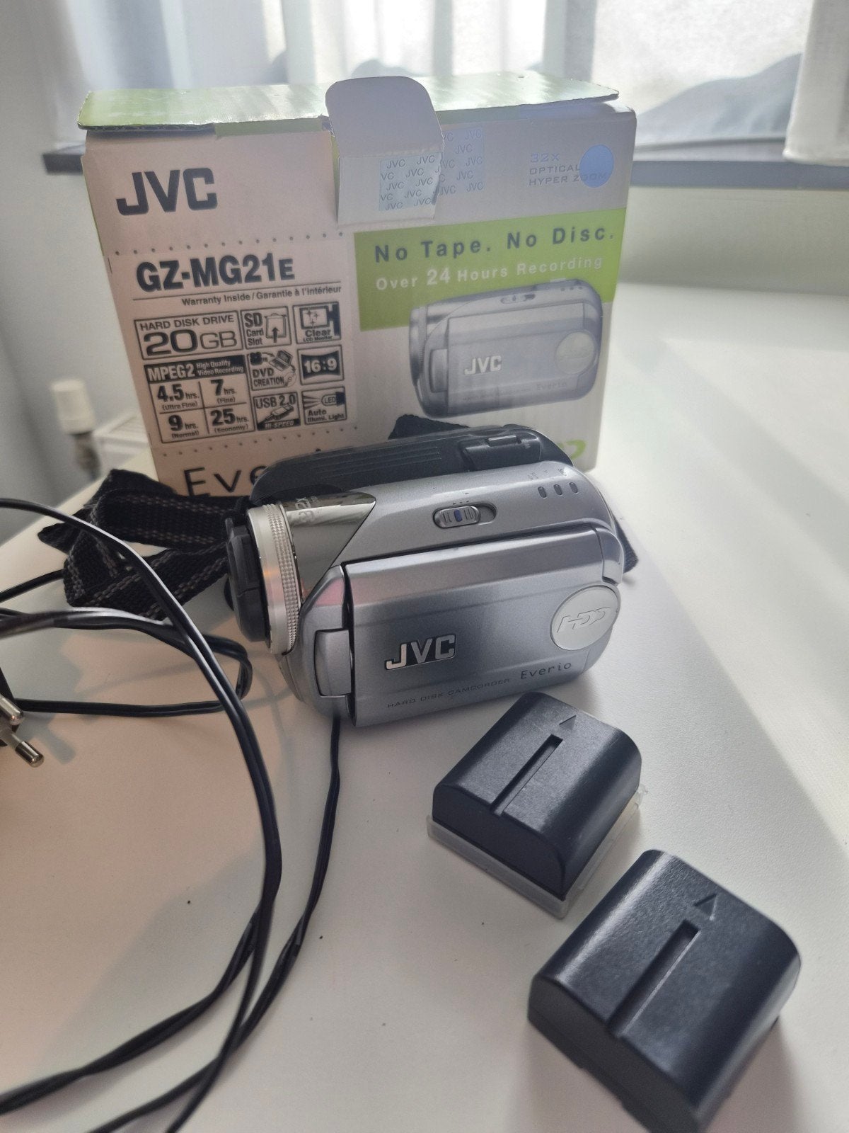 JVC GZ-MG21E Everio G Series Hard Disk Camcorder, Ophalen
