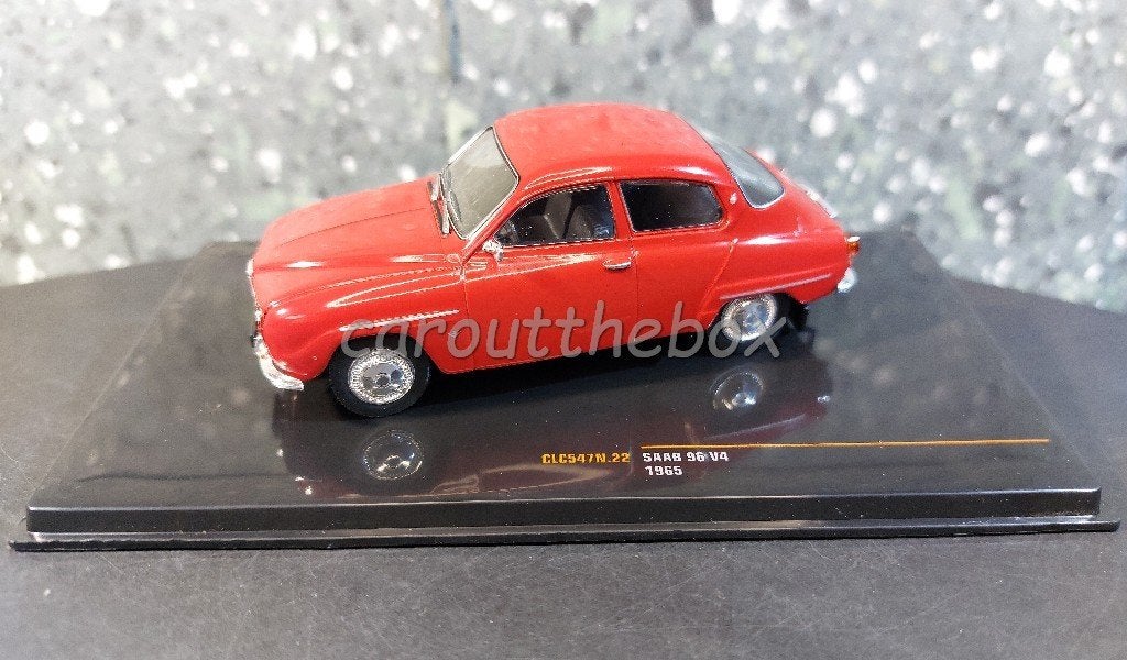 Saab 96 V4 1965 rood 1:43 Ixo V1103, Verzenden, Nieuw, Auto, Overige merken