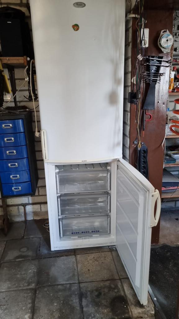 Whirlpool koelkast, Witgoed en Apparatuur, Ophalen, Gebruikt, 200 liter of meer, 160 cm of meer