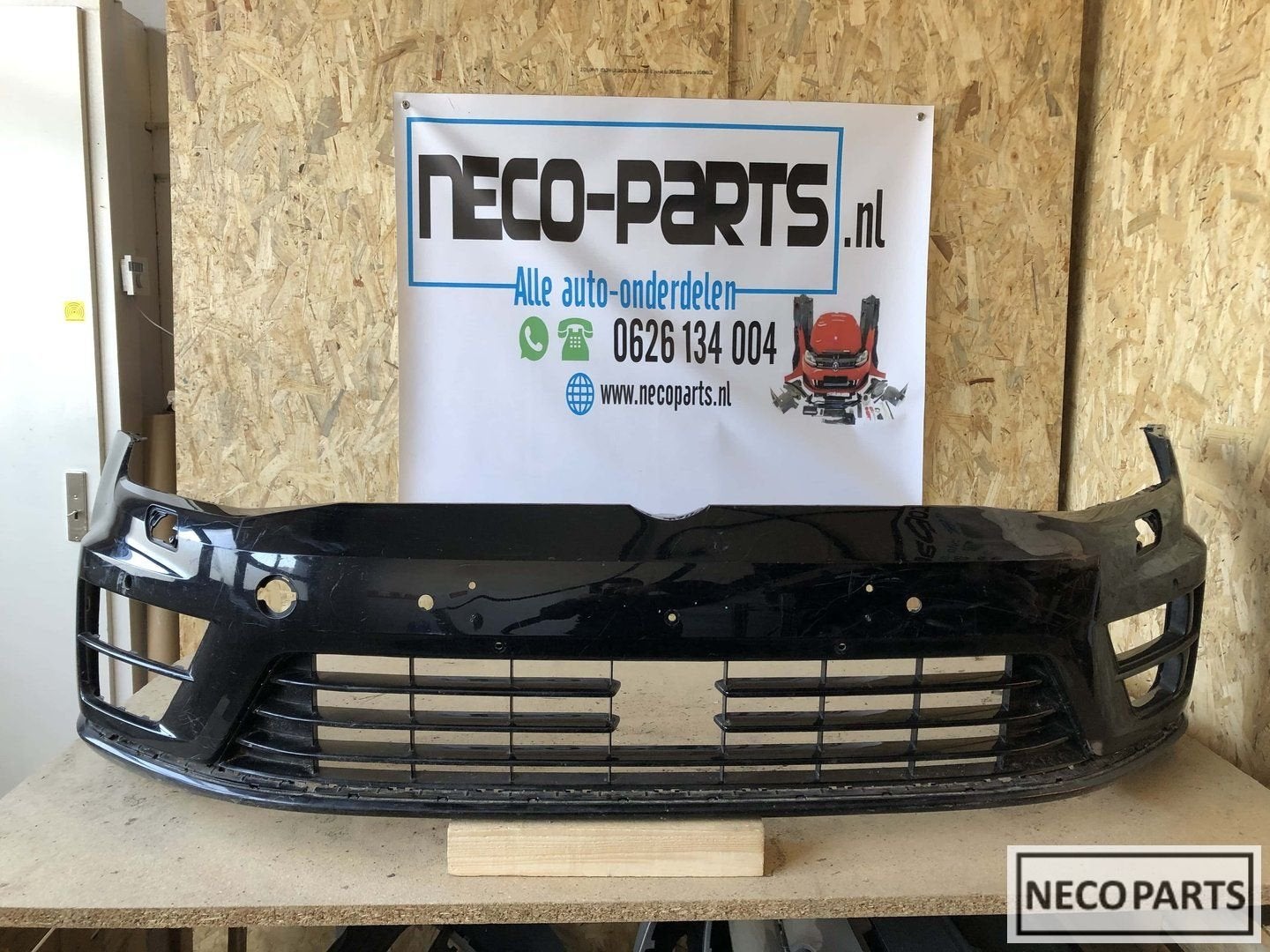 Bumper golf 7 R20 R voorbumper radar 2013-2017 origineel, Auto-onderdelen, Carrosserie en Plaatwerk, -, Voor, -, Bumper