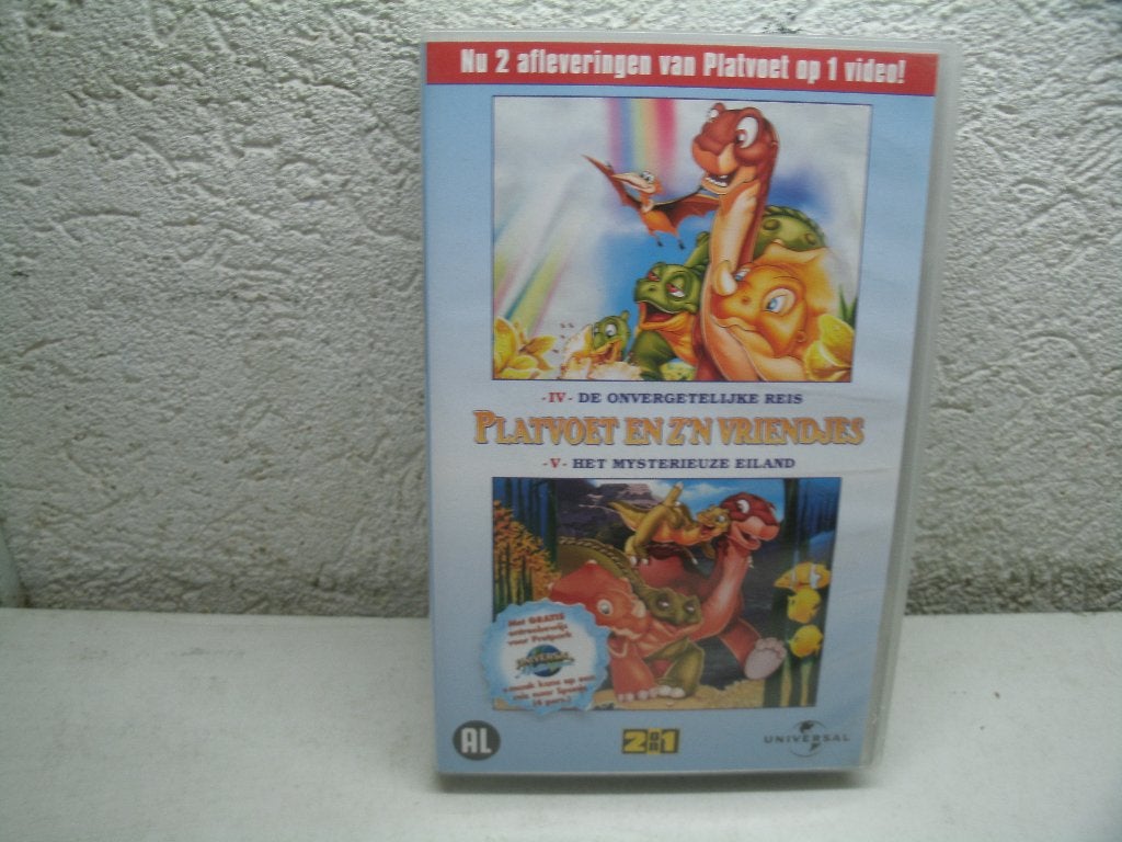 vhs platvoet en z'n vriendjes onvergetelijke reis mysterieuz, Cd's en Dvd's, VHS | Kinderen en Jeugd, Alle leeftijden, Ophalen of Verzenden