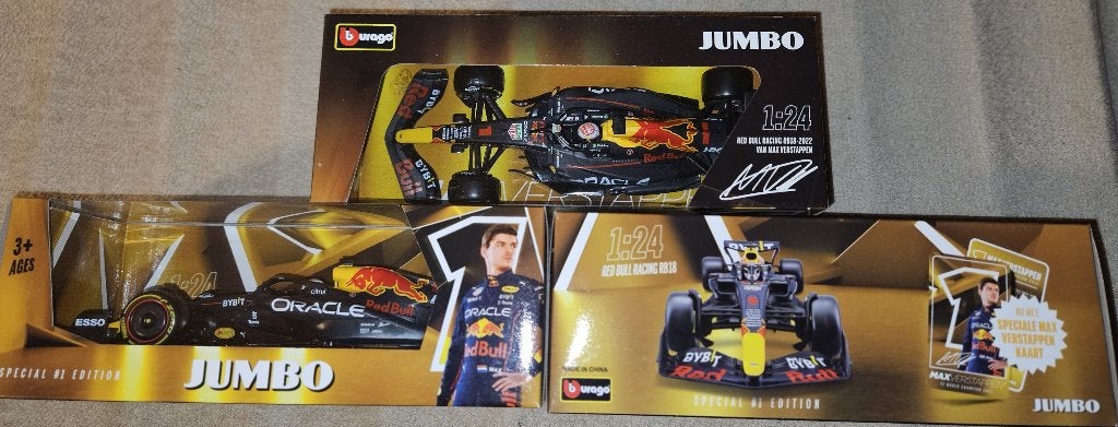 Jumbo Bburago RB18 M.Verstappen + gratis F1 Kalender € 20,00, Ophalen of Verzenden, Nieuw, Formule 1