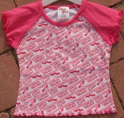 Maat 98 Roze shirt Mini Girl *NIEUW* (3883) a, Nieuw, Ophalen of Verzenden, Shirt of Longsleeve, Mini Girl