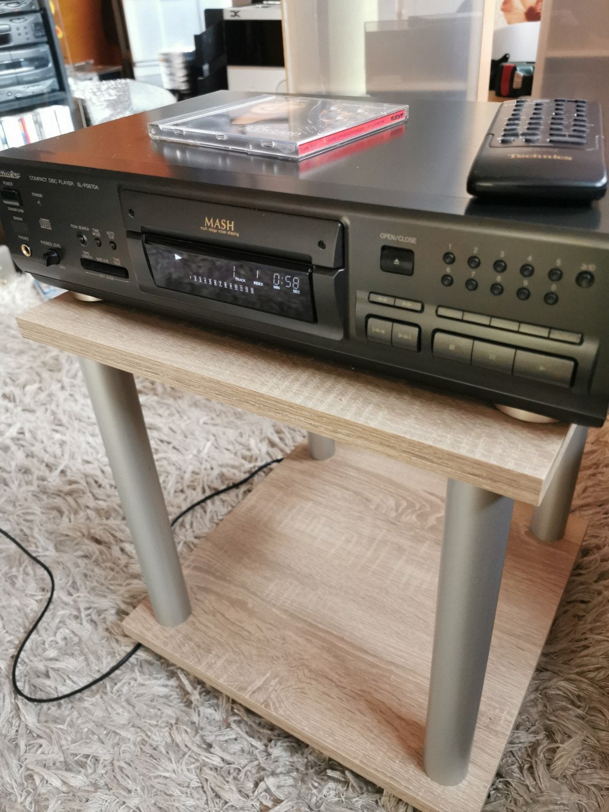 Technics sl-ps 670A cd speler, Ophalen of Verzenden, Gebruikt, Technics, Wisselaar