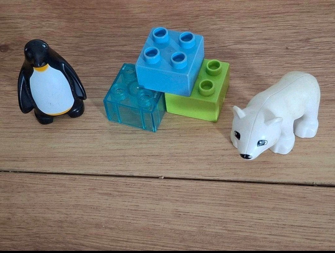 Duplo 10501. Dierentuinvrienden. IJsbeer en pinguin, Ophalen of Verzenden, Duplo