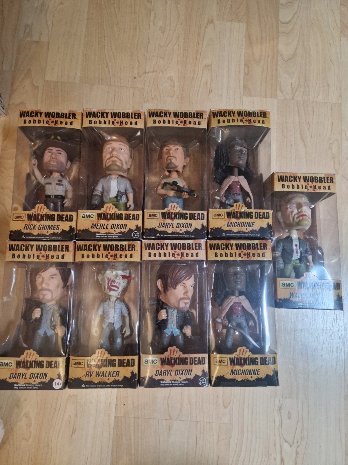 The Walking Dead Wacky Wobbler Bobbleheads - Complete Set, Ophalen of Verzenden, Nieuw