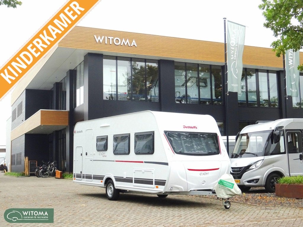 Dethleffs C'Joy Active 480 QLK speciale aanbieding, Standaardzit, Dwars-stapelbed, Serviceluik, Bedrijf
