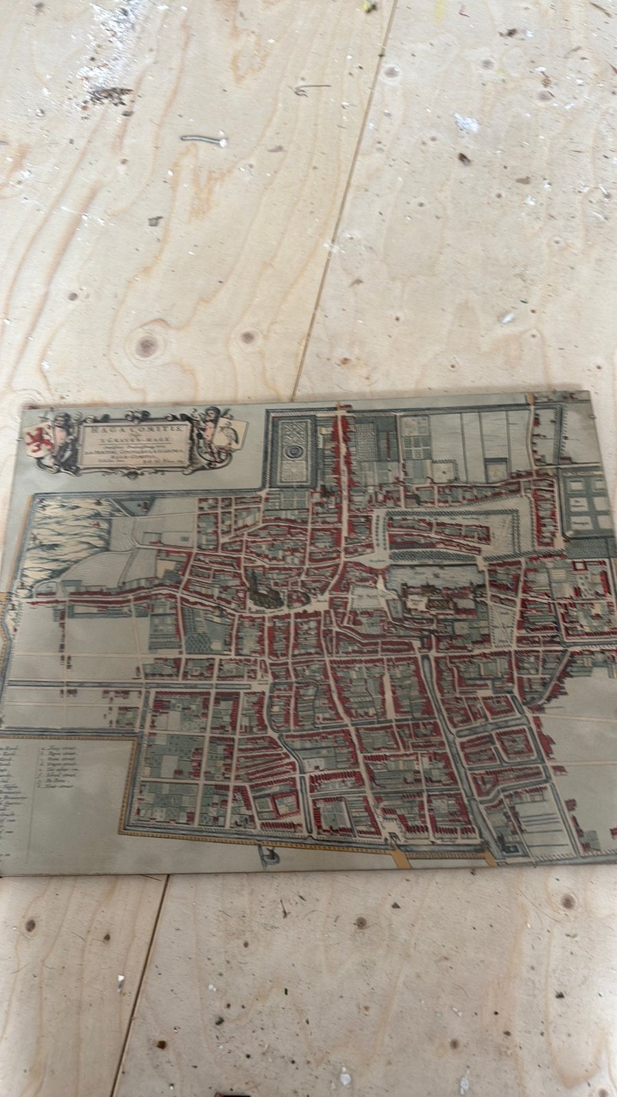 Den haag plattegrond landkaart, Boeken, Atlassen en Landkaarten, Ophalen of Verzenden, 1800 tot 2000, Nederland, Landkaart