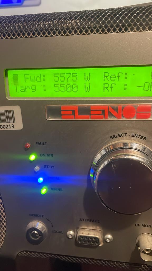 Elenos 5 kW FM Zender - Zeer Nette Staat, Ophalen of Verzenden, Zo goed als nieuw, Zender