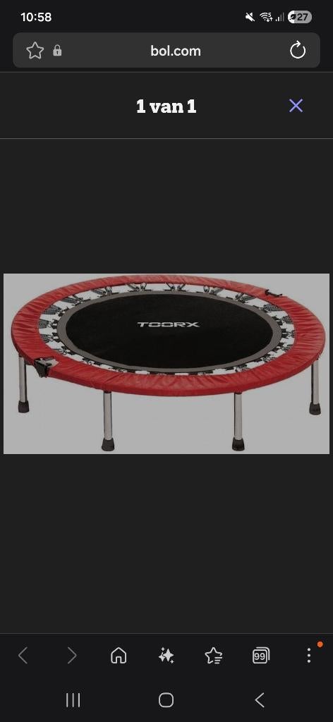 Fitness trampoline, Ophalen, Zo goed als nieuw, Benen, Overige typen
