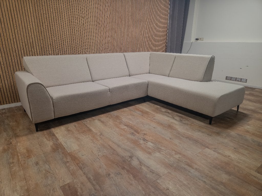 ZGAN Licht Beige Hoekbank - Nieuwestaat !!!!, Huis en Inrichting, Banken | Bankstellen, Info@banxtel.nl, Hoekbank, Hoekbank, Ophalen of Verzenden