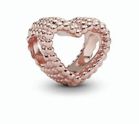 Pandora Moments Open Hart Bedel - Roségoud Verguld, Pandora, Nieuw, Ophalen of Verzenden, 1 bedel
