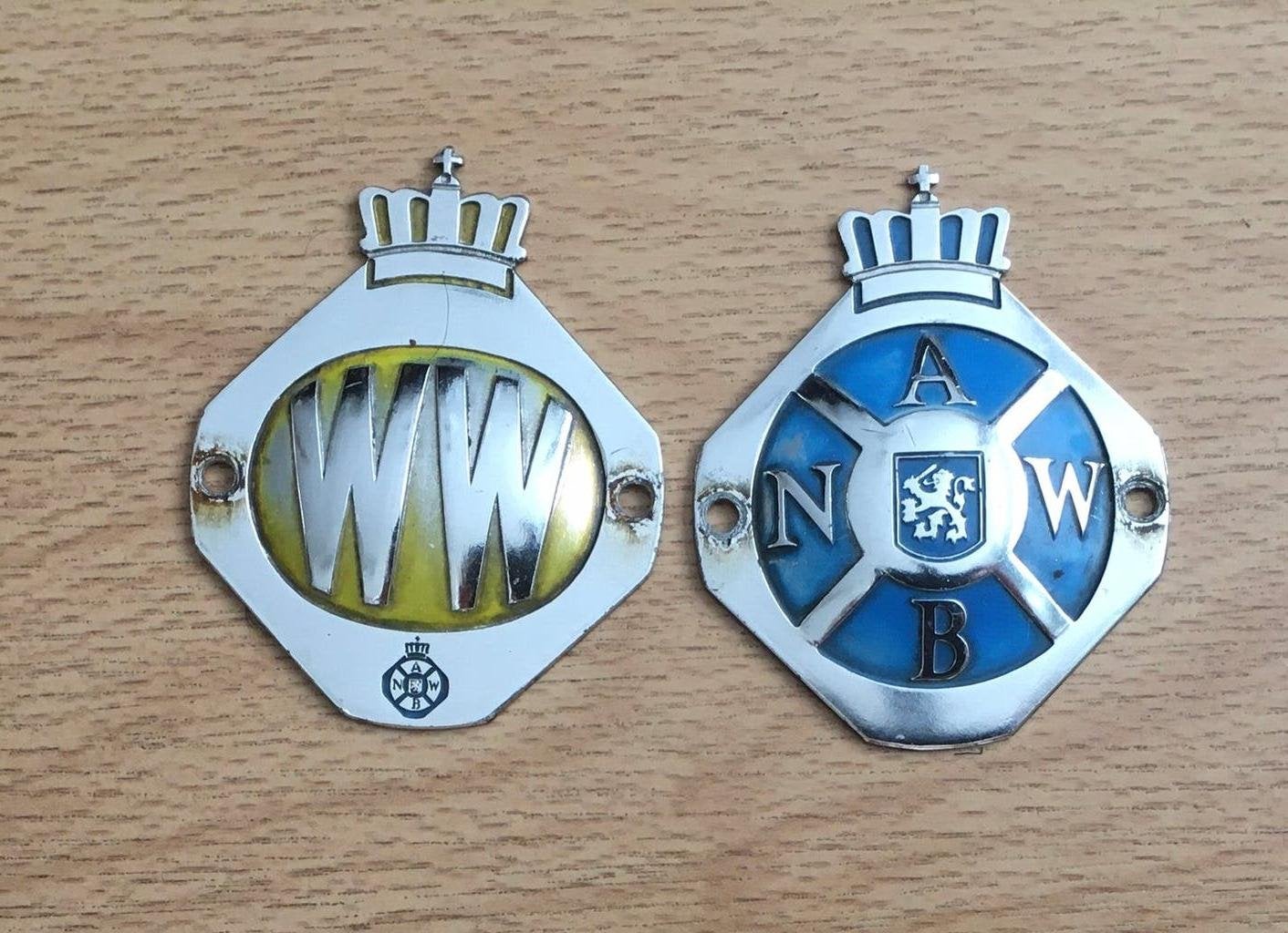 ANWB en WW schildje, Ophalen of Verzenden