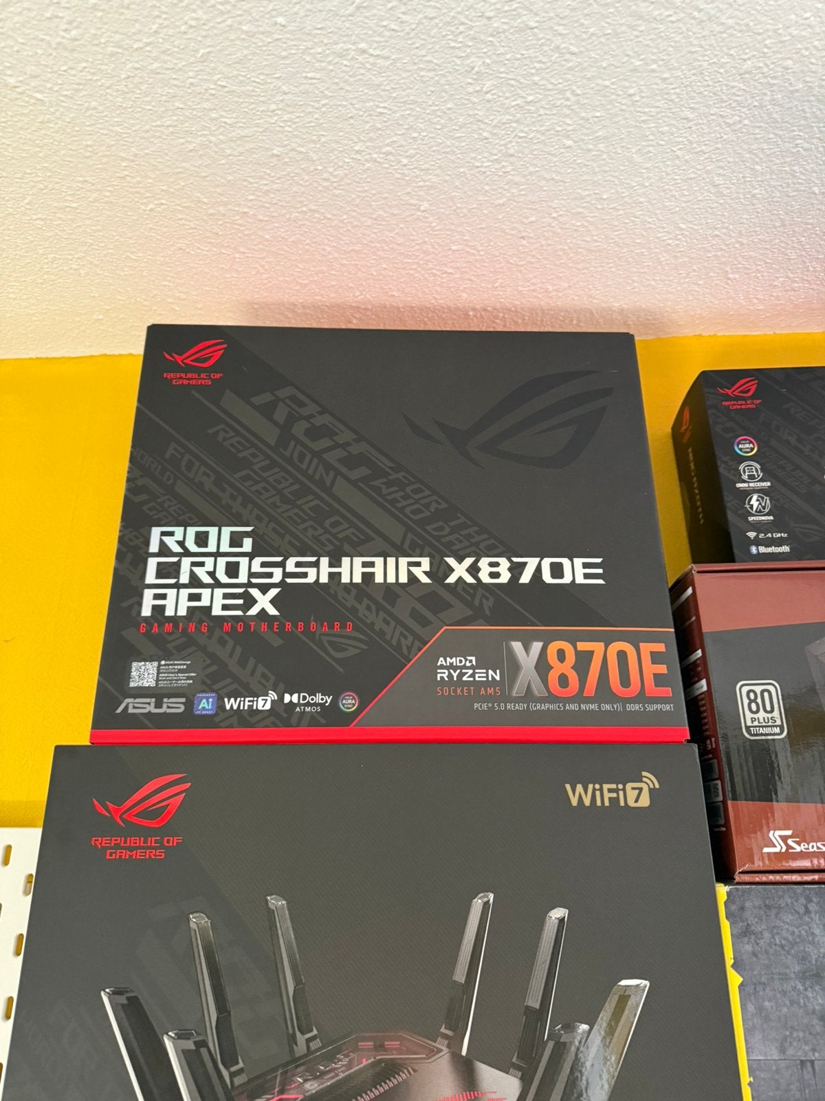 Asus X870E Apex + Ryzen 9 9950X3D Delid, Ophalen of Verzenden, Zo goed als nieuw, AMD, DDR5