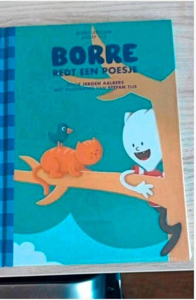 nieuw Borre redt een poesje Jeroen Aalbers boekje  in seal, Fictie algemeen, Jongen of Meisje, Ophalen of Verzenden, Zo goed als nieuw