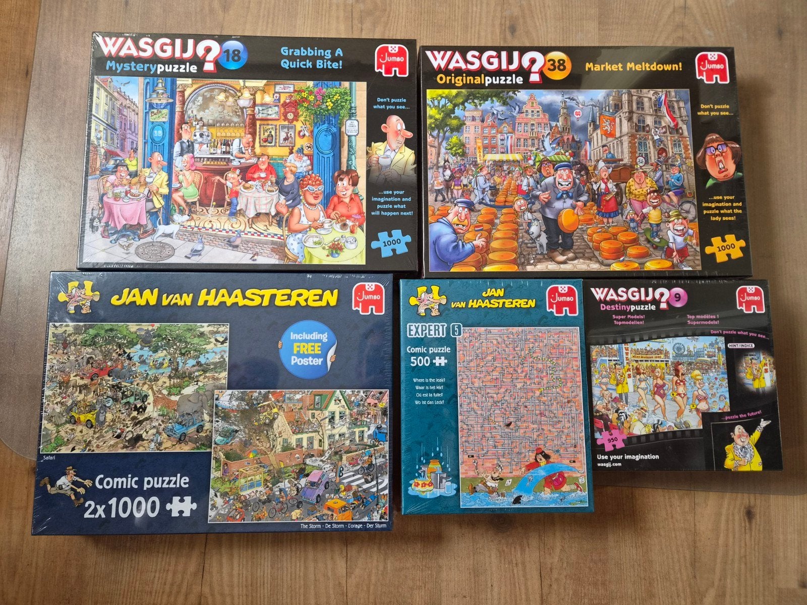 puzzels nieuw in de doos, Hobby en Vrije tijd, Ophalen, 500 t/m 1500 stukjes, Nieuw