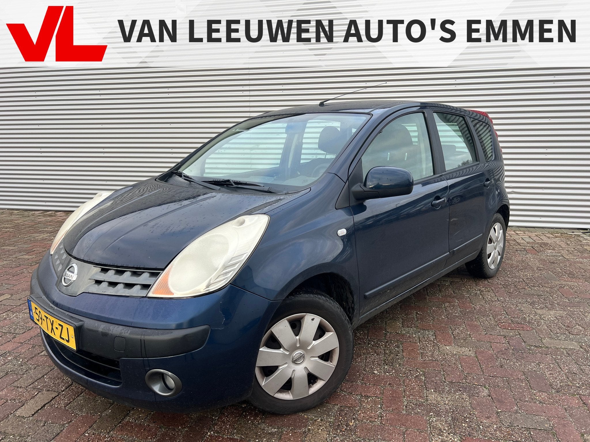 Nissan Note 1.4 First Note, Auto's, Nissan, Metallic lak, Blauw, Origineel Nederlands, Bedrijf