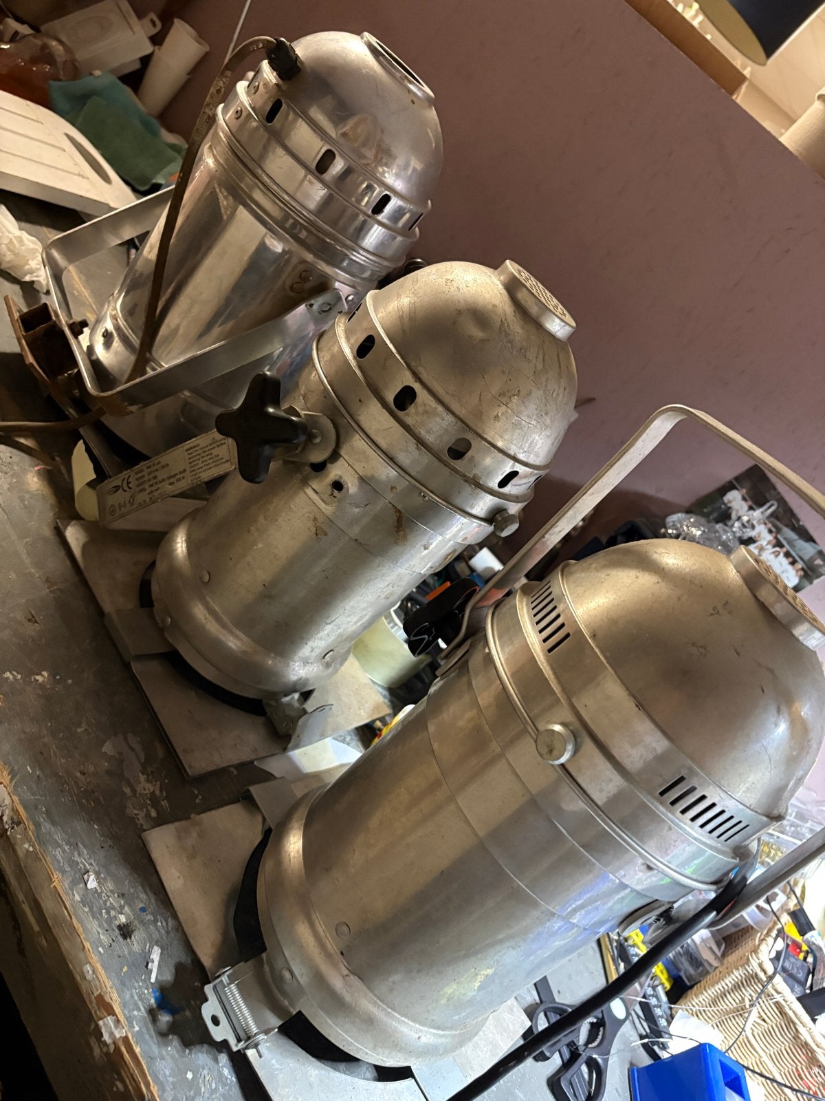 Set van 3 Vintage Eurolite Par 56 spots, Muziek en Instrumenten, Ophalen of Verzenden, Gebruikt