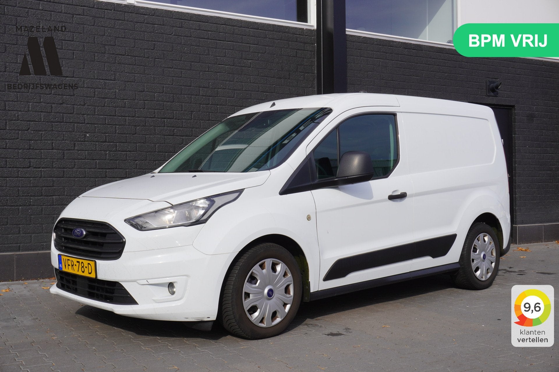 Ford Transit Connect 1.5 EcoBlue 100PK Automaat EURO 6 - Air, 1486 kg, Gebruikt, 4 cilinders, Wit
