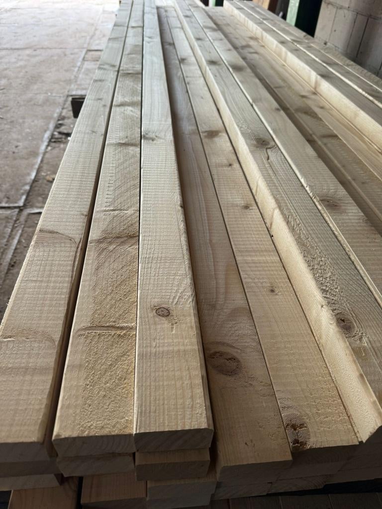 Vuren regels geschaafd 45x70mm, Ophalen, Nieuw, 250 cm of meer, Balken