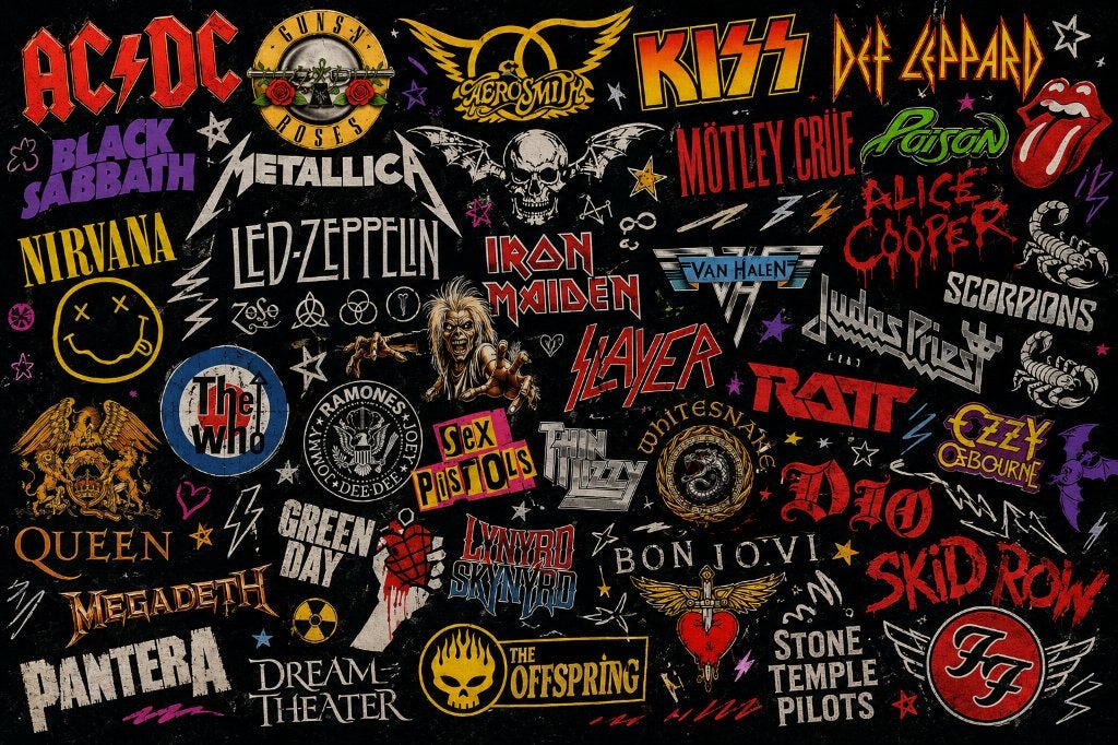 Te koop gevraagd Hardrock / Heavy Metal vinyl lp's en cd's