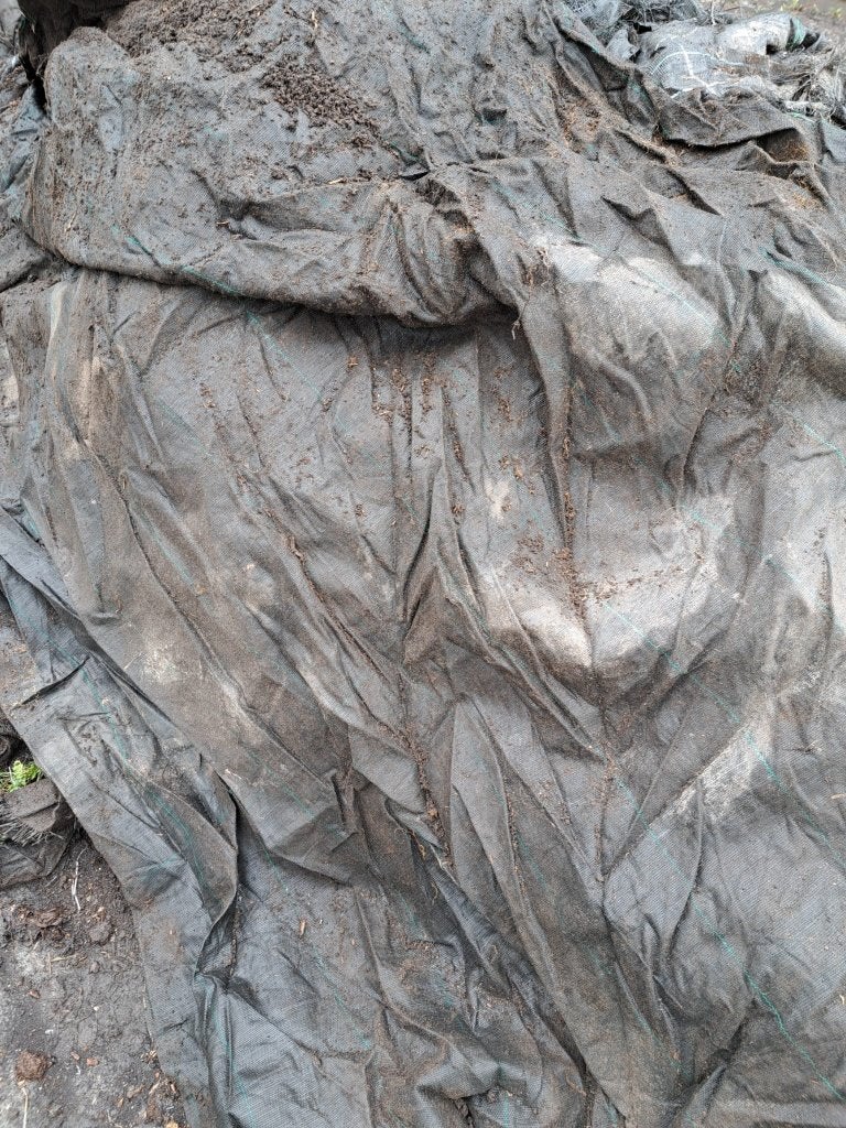 Gratis af te halen stukken gronddoek  worteldoek, Ophalen, Overige materialen, Gebruikt, Zwart