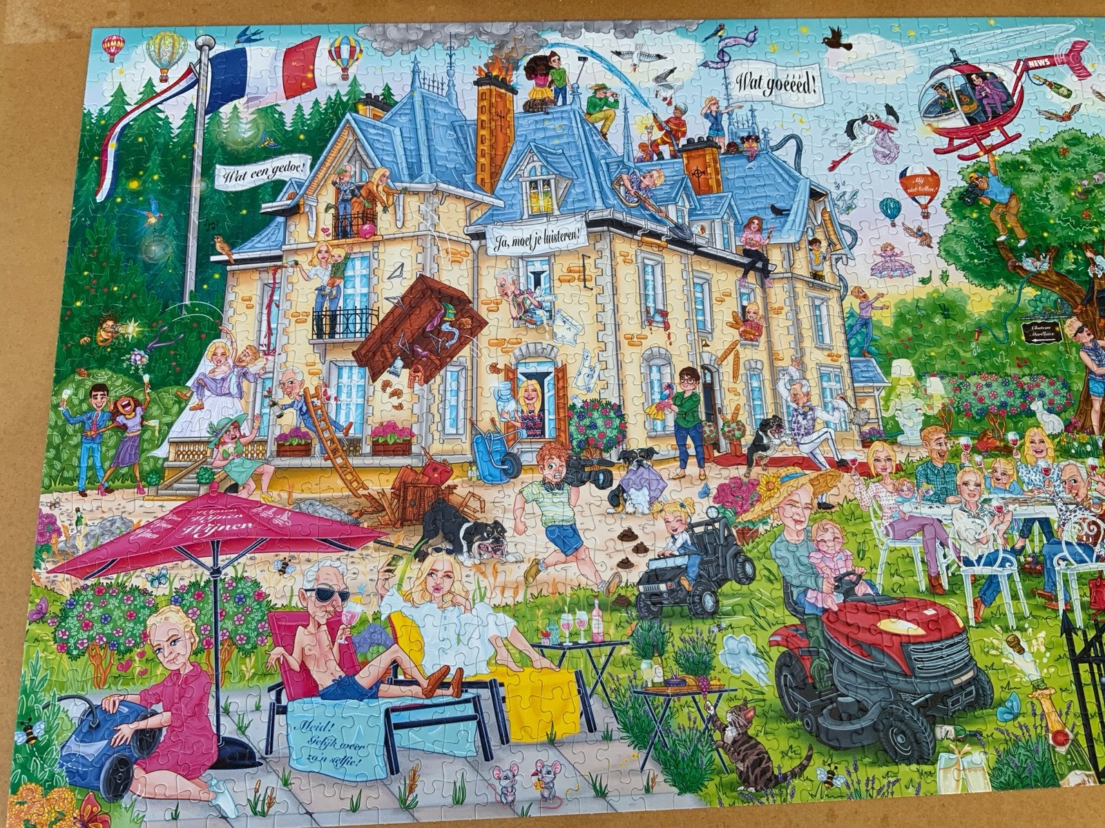 Legpuzzel De Meilandjes - Château op Stelten 1000 stukjes, Ophalen, 500 t/m 1500 stukjes, Zo goed als nieuw, Legpuzzel