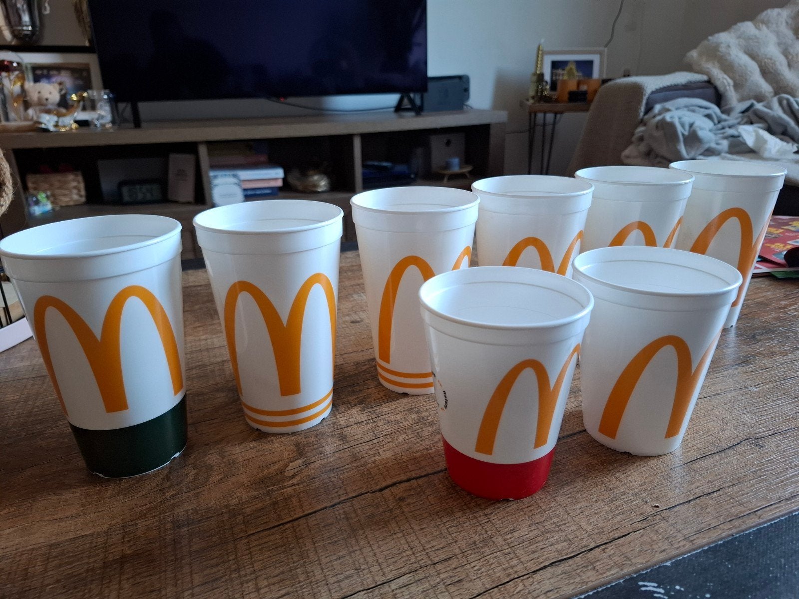 McDonald's Bekers - Set van 8, Ophalen of Verzenden, Gebruikt