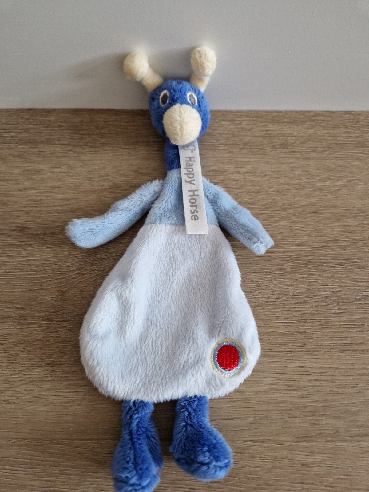 Knuffeldoekje Happy Horse peacock Pauw Polly blauw K8922, Ophalen of Verzenden
